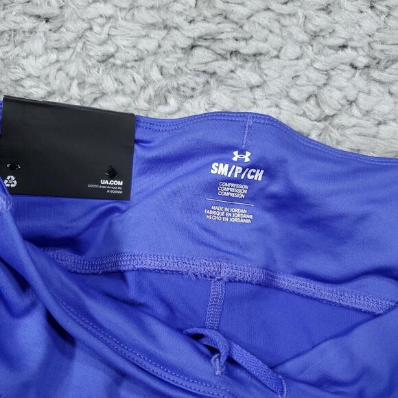 READ Under Armour Infrared Up Pace Compression Tights Leggings Size Small Purple - Picture 7 of 9